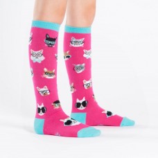 Kids Smarty Cats Knee High Socks